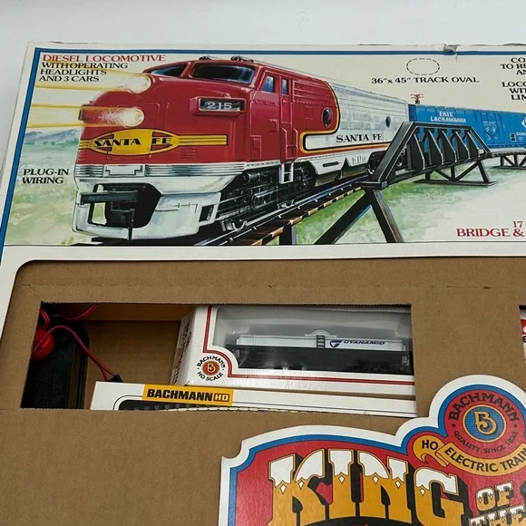 Bachmann King of the Rail HO Electric Train Set Giant 83 pieces set New - Picture 2 of 16